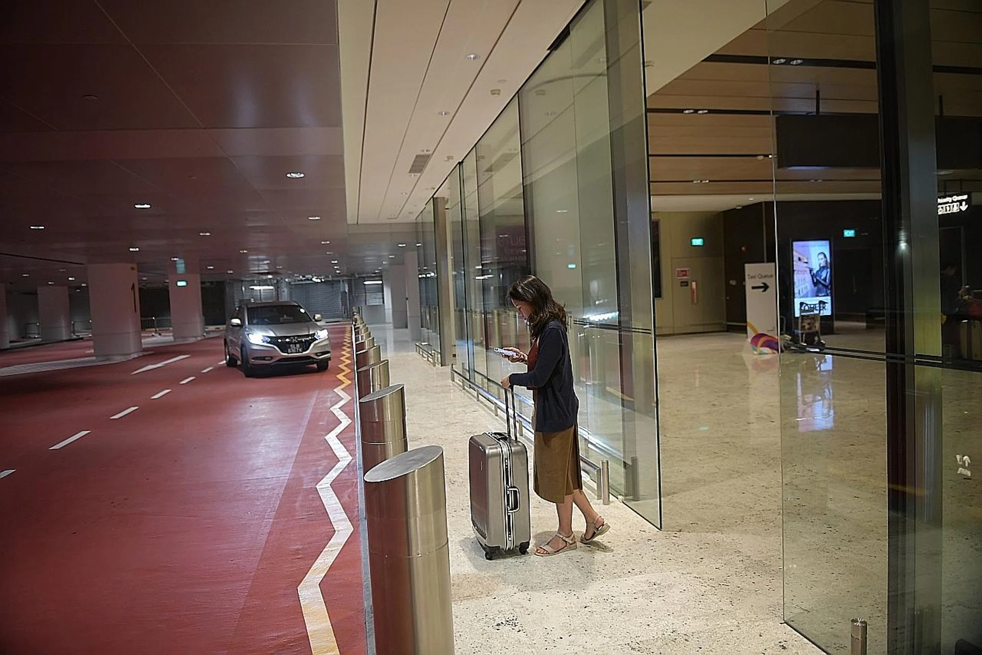 Terminal 1's new pick-up point. 