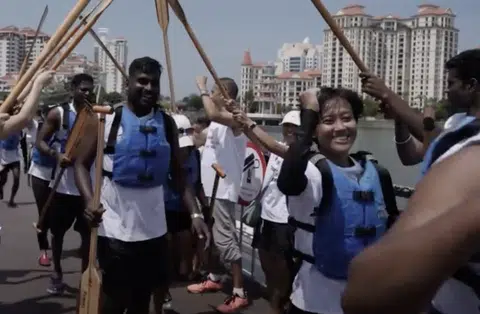 Singapore's first migrant workers dragon boat team