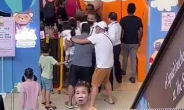 'Whole family die': Couples clash in front of their kids at indoor playground