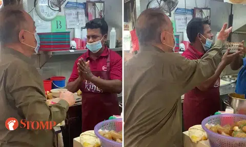 Man shouts at Jurong prata seller and threatens to call police: 'You want to bully me?'
