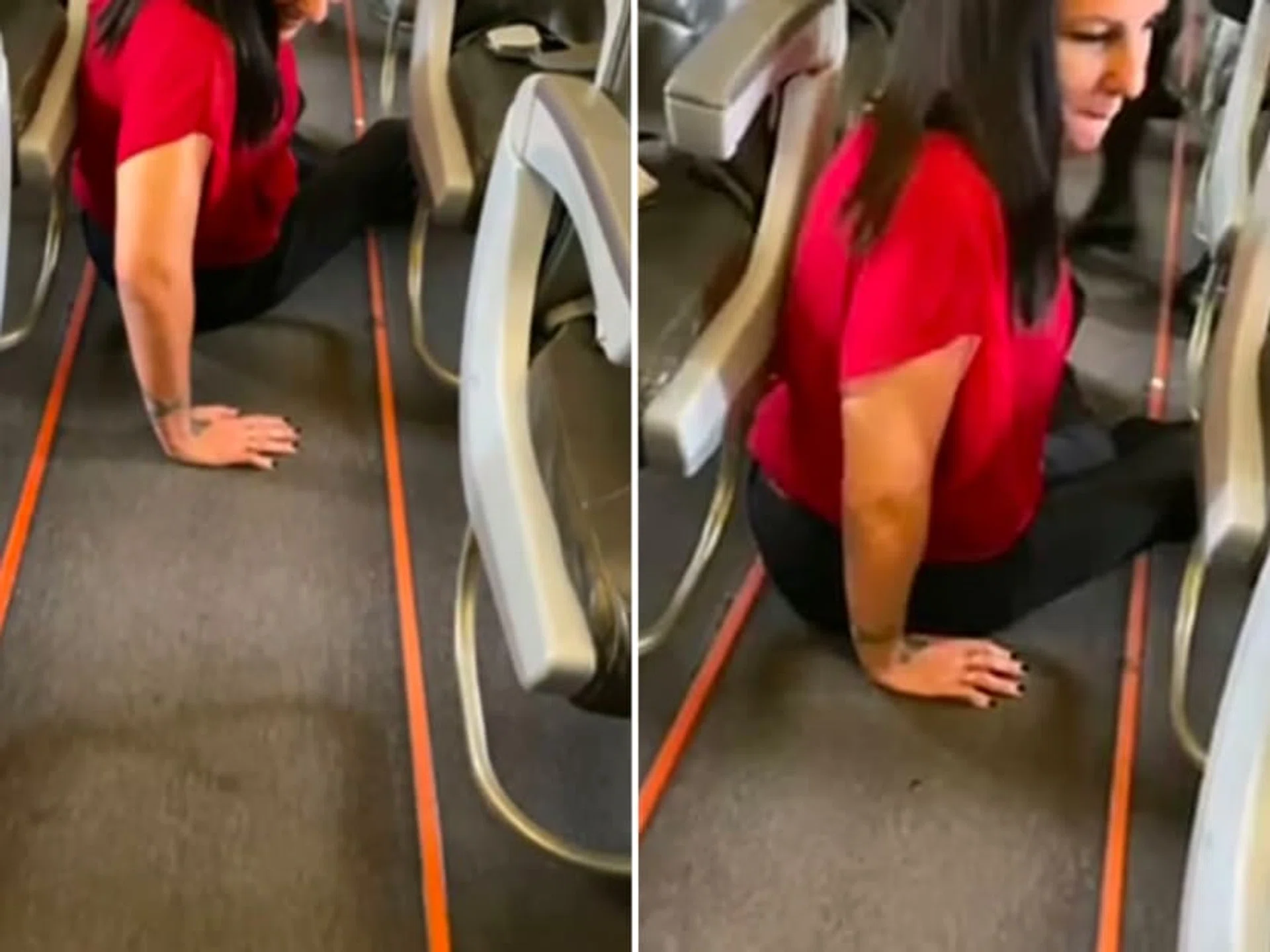 Ms Natalie Curtis, an Australian flying from Singapore to Bangkok, crawled along the plane aisle to get to her wheelchair. She was allegedly told that she had to pay to use a transfer wheelchair that fits the aisle.