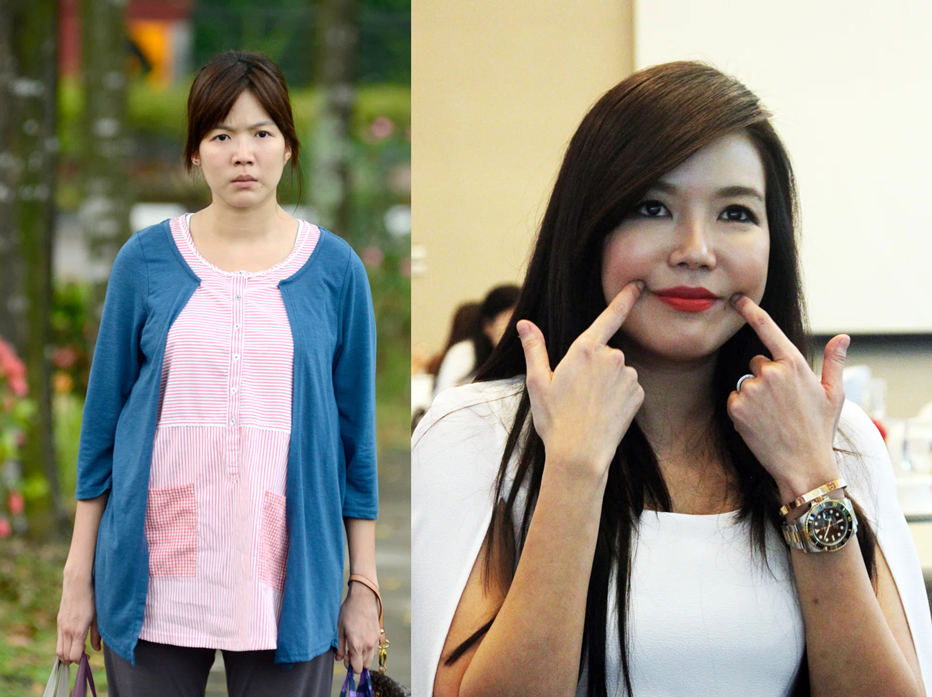 BETTER: Rui En says her weight gain opened her eyes to the harshness of bodyshaming. 