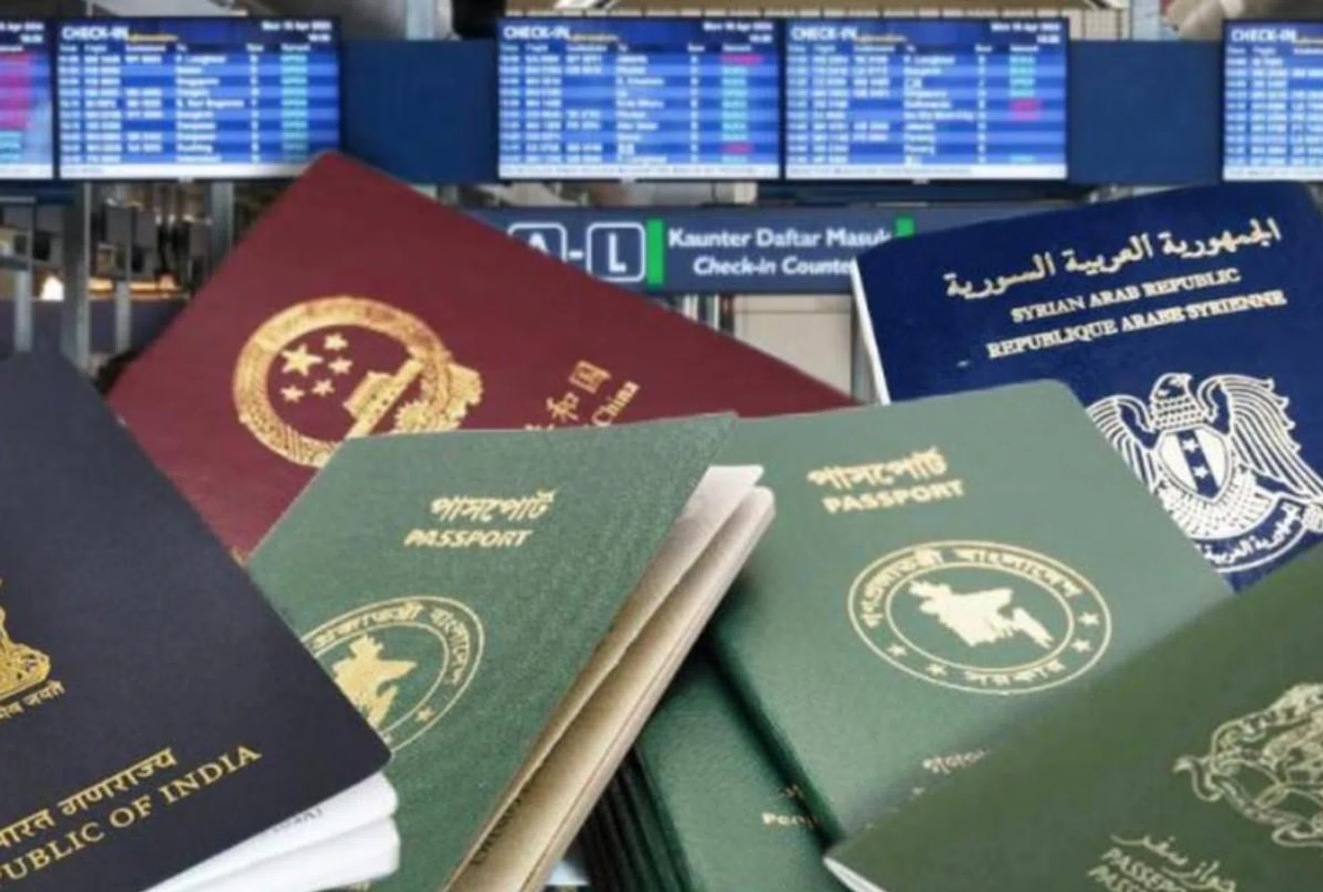 The officer was allegedly found with 12 foreign passports in his waistband.
