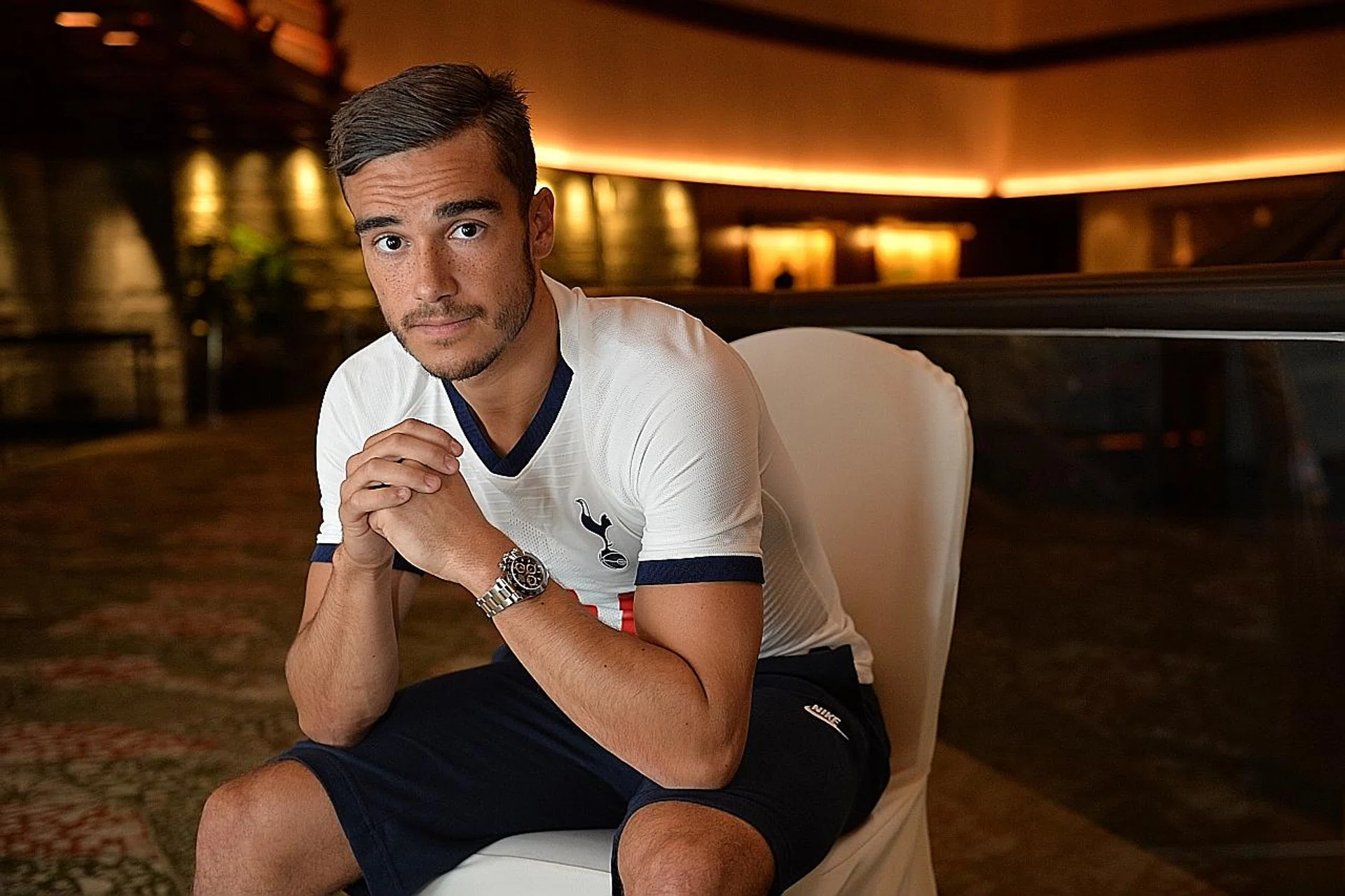 Midfielder Harry Winks played 41 matches last season, the most of his fledgling Tottenham Hotspur career. 