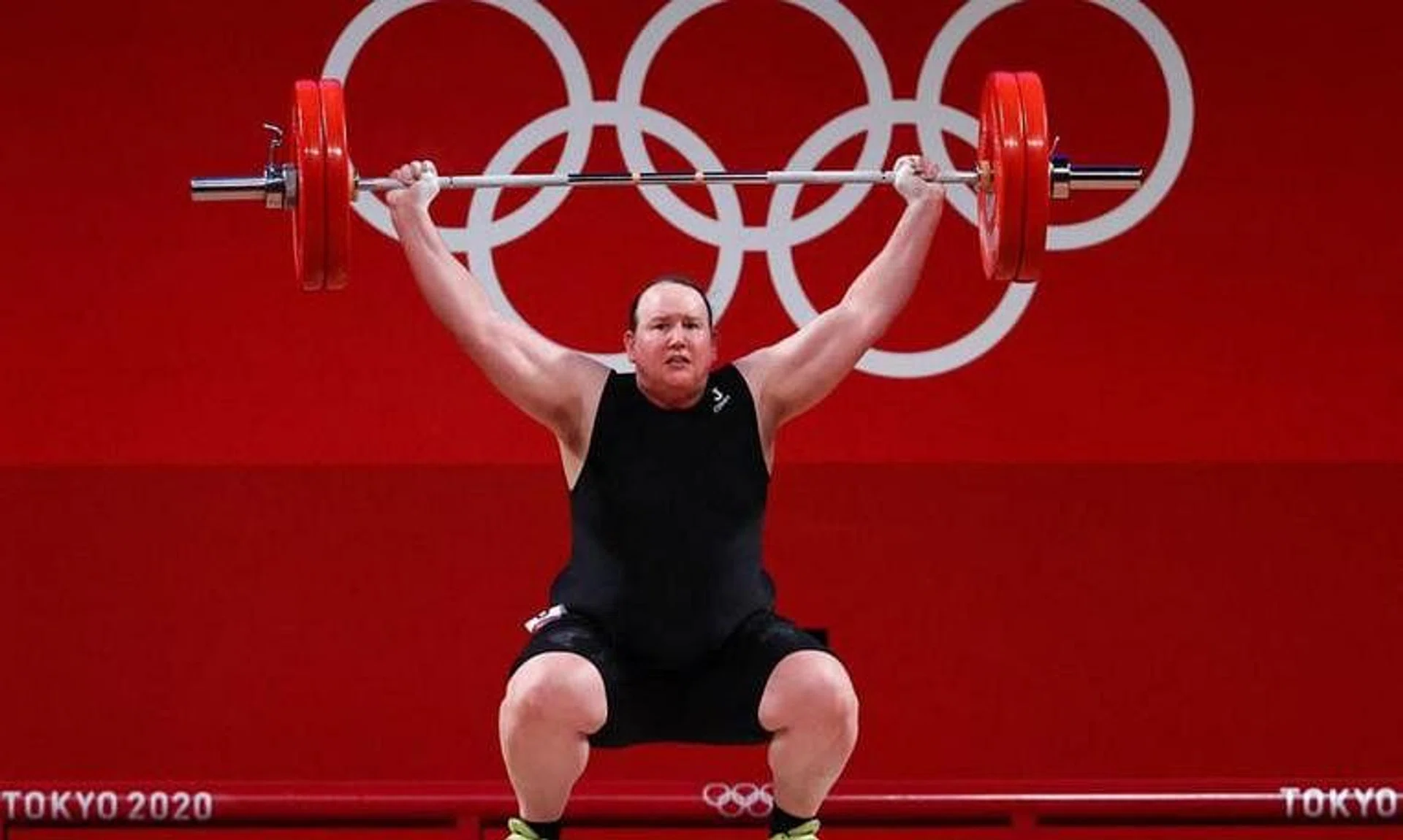 FILE PHOTO: Tokyo 2020 Olympics - Weightlifting - Women's +87kg - Group A - Tokyo International Forum, Tokyo, Japan - August 2, 2021. Laurel Hubbard of New Zealand in action. REUTERS/Edgard Garrido/File Photo
