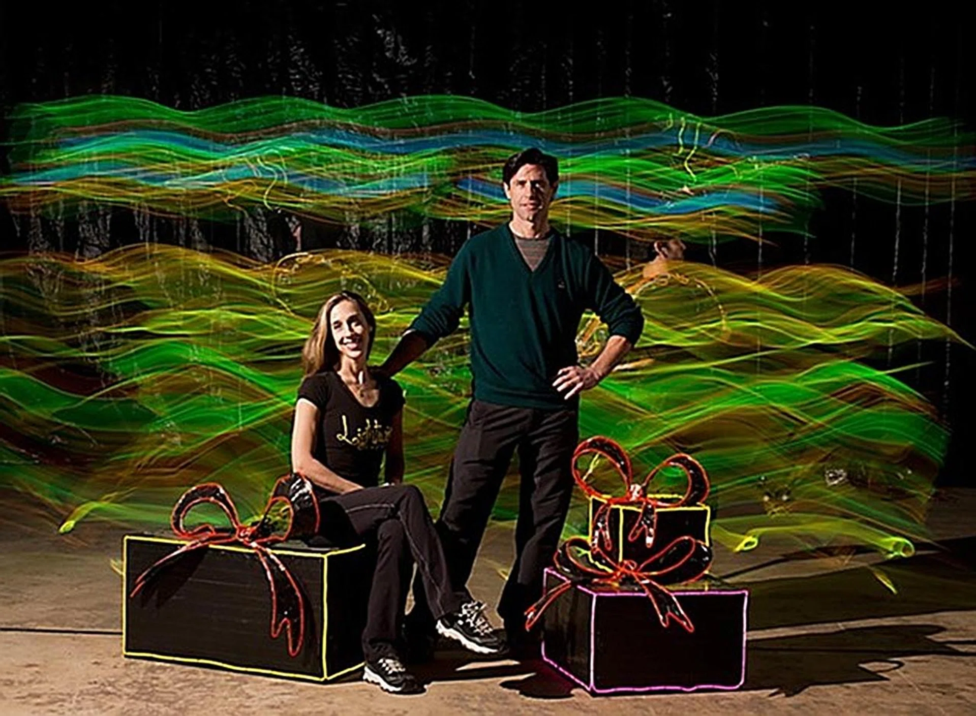 Lightwire Theatre, co-founded by Ian and Eleanor Carney, will be performing here next week. 