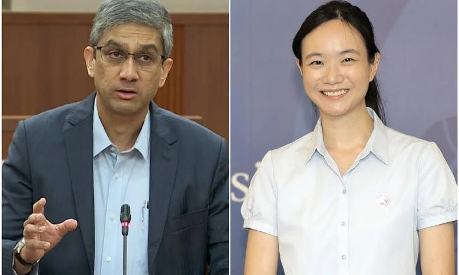 Both Mr Leon Perera (left) and Ms Nicole Seah admitted that they had an affair, which started after the general election of 2020.