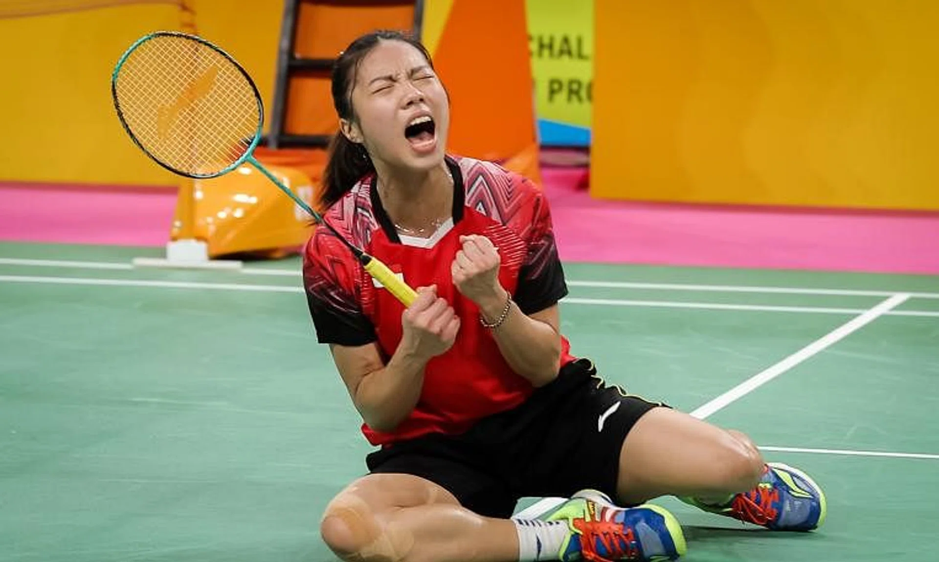 Yeo Jia Min won 21-14, 22-20 over Scotland's world No. 17 Kirsty Gilmour, on Aug 7, 2022.