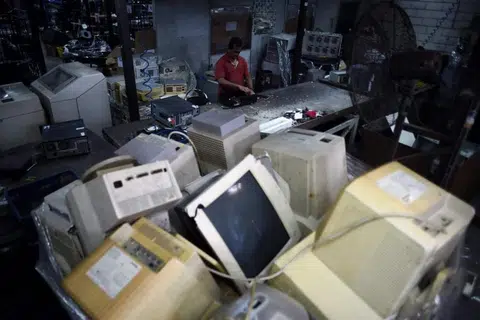 How does electronic waste get recycled?