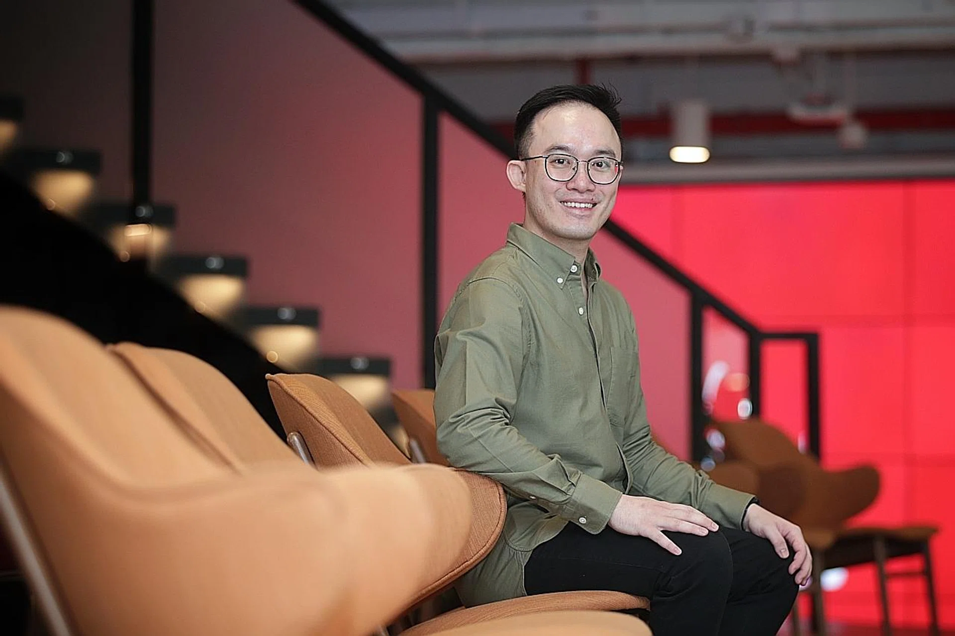Mr Jonathan Cai, 38, went on attachment at Prudential via the SGUnited Mid-Career Pathways programme. TNP PHOTO: GIN TAY