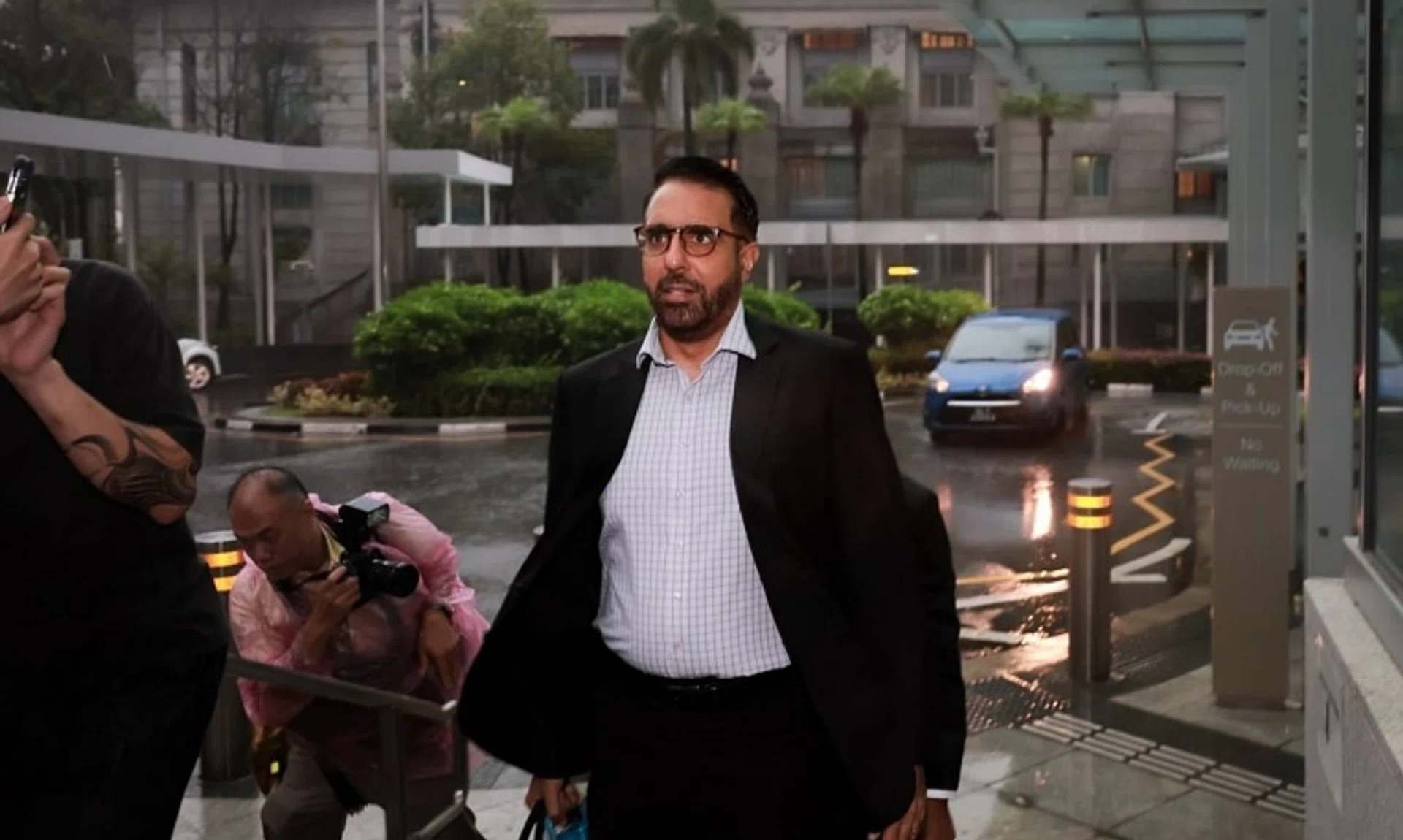 Workers’ Party chief Pritam Singh arriving at the State Courts on Oct 14, 2024.
