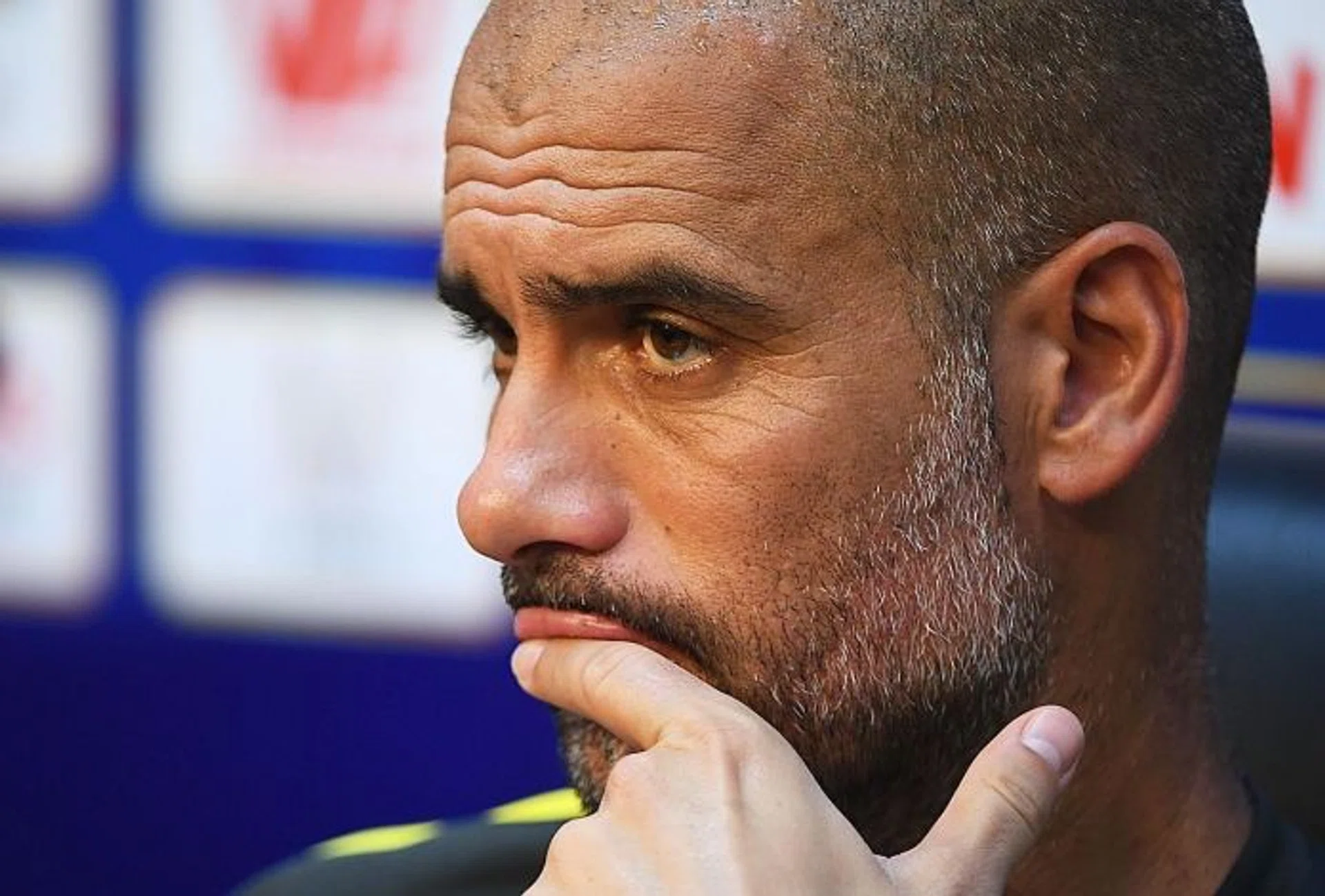 PITCH WOES: Pep Guardiola is more concerned about the state of the pitch at the Bird's Nest Stadium than his rivalry with Jose Mourinho.