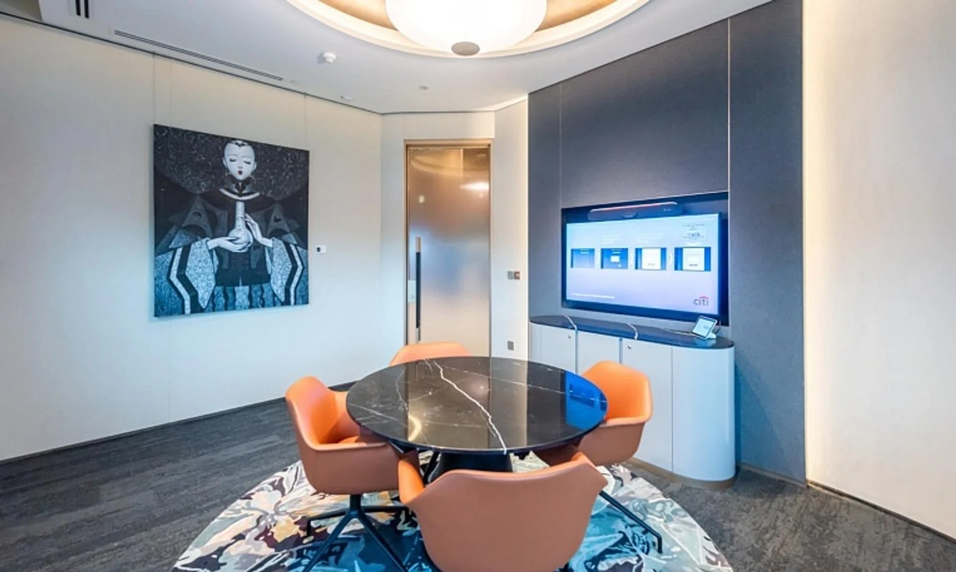 A client meeting room at the Citi Wealth Centre in Holland Village, one of Citi's three wealth centres in Singapore.