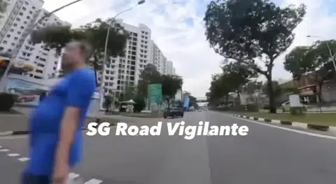 Pedestrian's close call with motorcyclist: Whose fault?