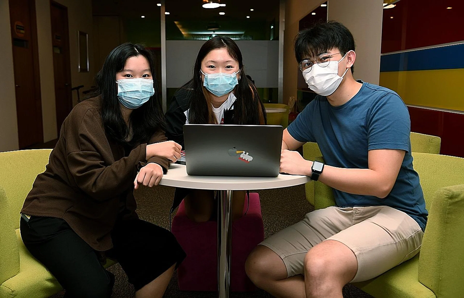 (From left) Miss Samantha Chew, Ms Nicole Chew and Mr Reuben Wee are volunteers of KidzCare@Kembangan-Chai Chee, an initiative under the Kembangan Chai Chee Youth Network. 