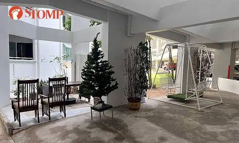 Void deck turned 'living room': clutter or cosy?