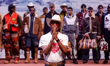 Pharrell Williams brings Old West style to Paris