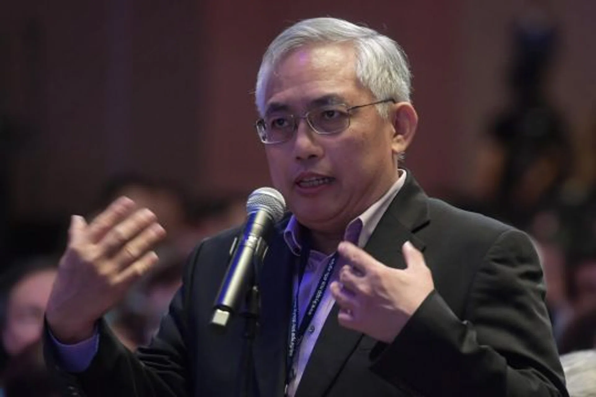 People's Power Party chief Goh Meng Seng speaking at an event in January 2020.