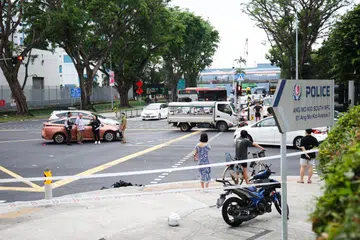 Cabby, 63, arrested after accident with motorcyclist in Ang Mo Kio