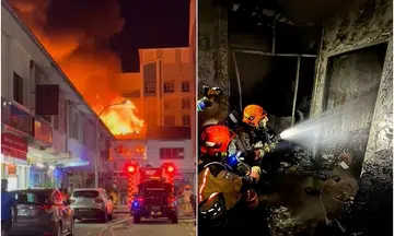 100 people evacuated in Sembawang shophouse fire