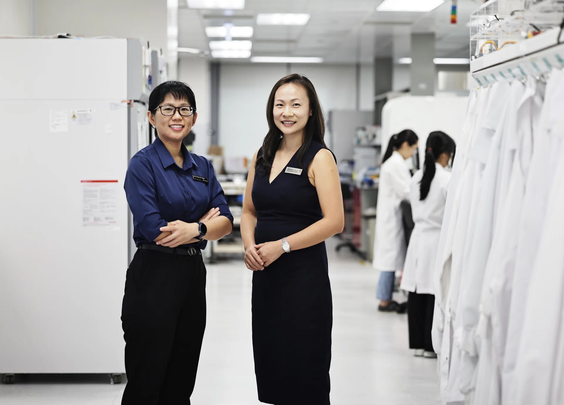 The study’s lead investigator in Singapore, Assistant Professor Chia Po Ying (left), and Dr Zhong Youjia, another investigator on the study.