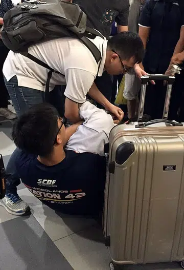 Two hold down upskirt suspect in mall