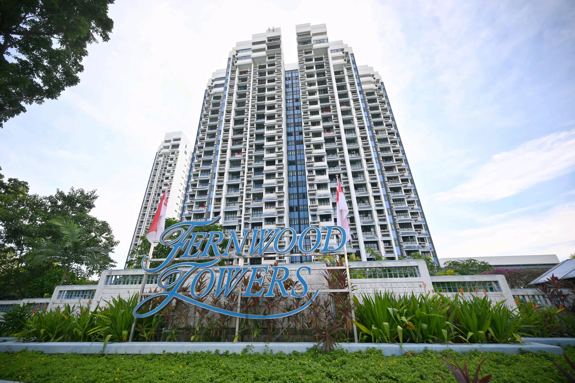 Fernwood Towers, a 31-year-old freehold development near Siglap, has 11 lifts across four residential blocks.