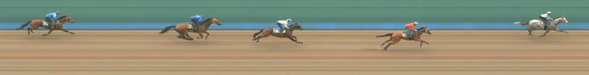 The Ricardo Le Grange-trained Boardroom (Bruno Queiroz) strolling to an easy win in his barrier trial.