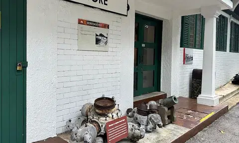 Historic significance of WWII aircraft engine at Fort Siloso