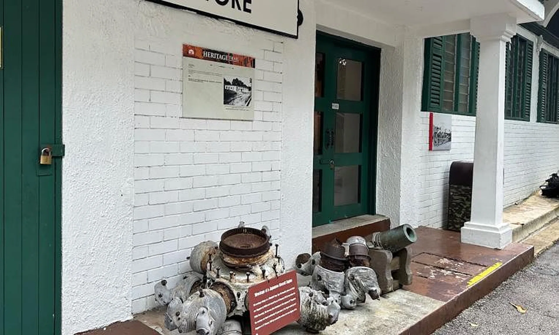 The engine once powered a plane from the Japanese 27th Flying Regiment that menaced Singapore’s defenders.