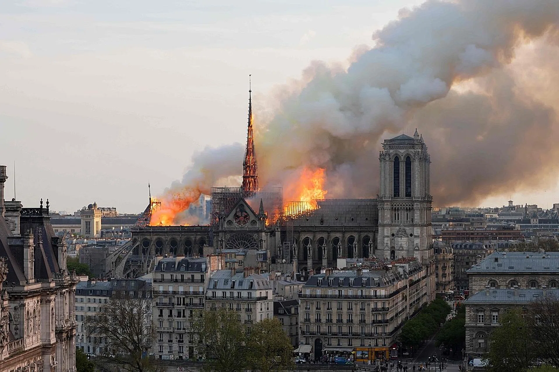 The inferno that consumed the roof and collapsed the spire of the 850-year-old Notre Dame Cathedral was probably caused by accident, French prosecutors have said. 