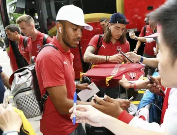 Arsenal arrive for International Champions Cup Singapore