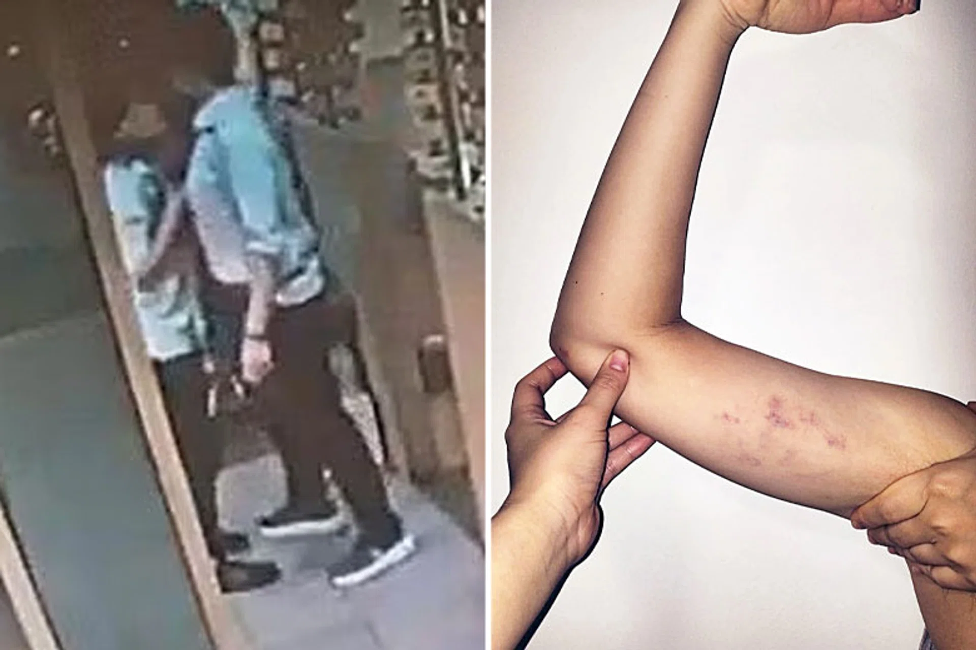 CCTV footage from the restaurant showed the two workers arguing in a corner.