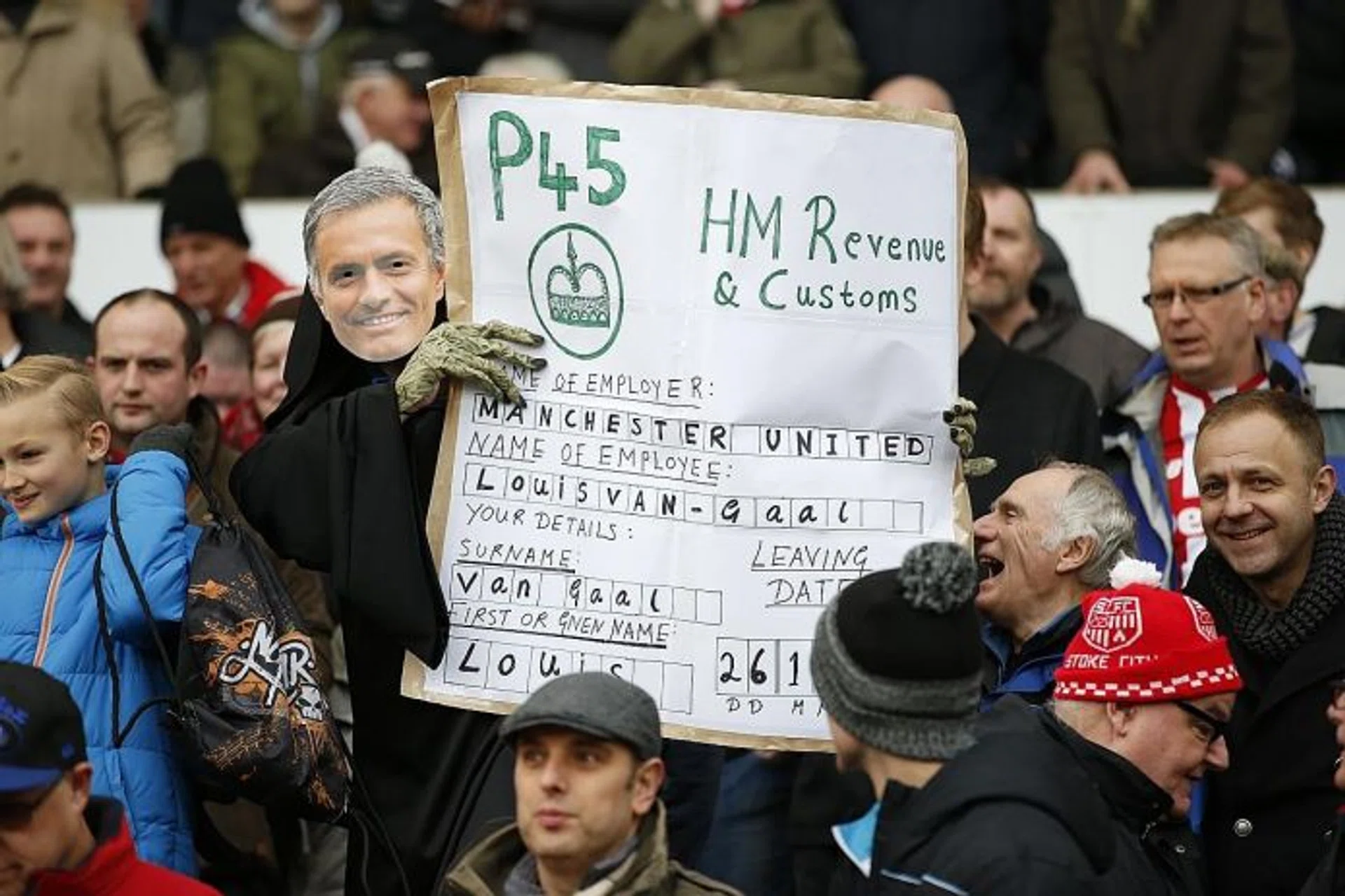 NO GUARANTEE: The fans make their feelings known, but United's problems may not end even if their wishes come true.