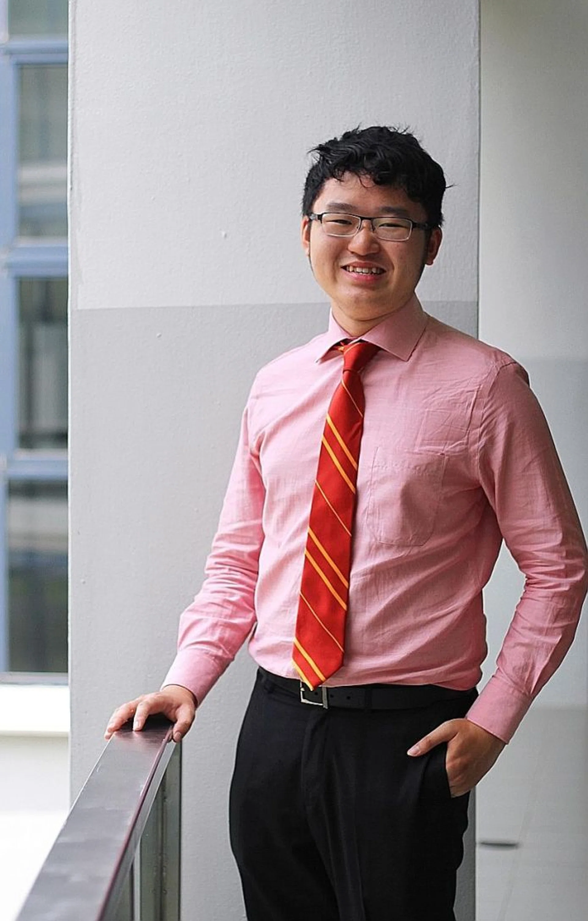 CONFIDENT: Mr Goi Jia Jian will be graduating with a Diploma in Information Technology, and hopes to become a software engineer. 
