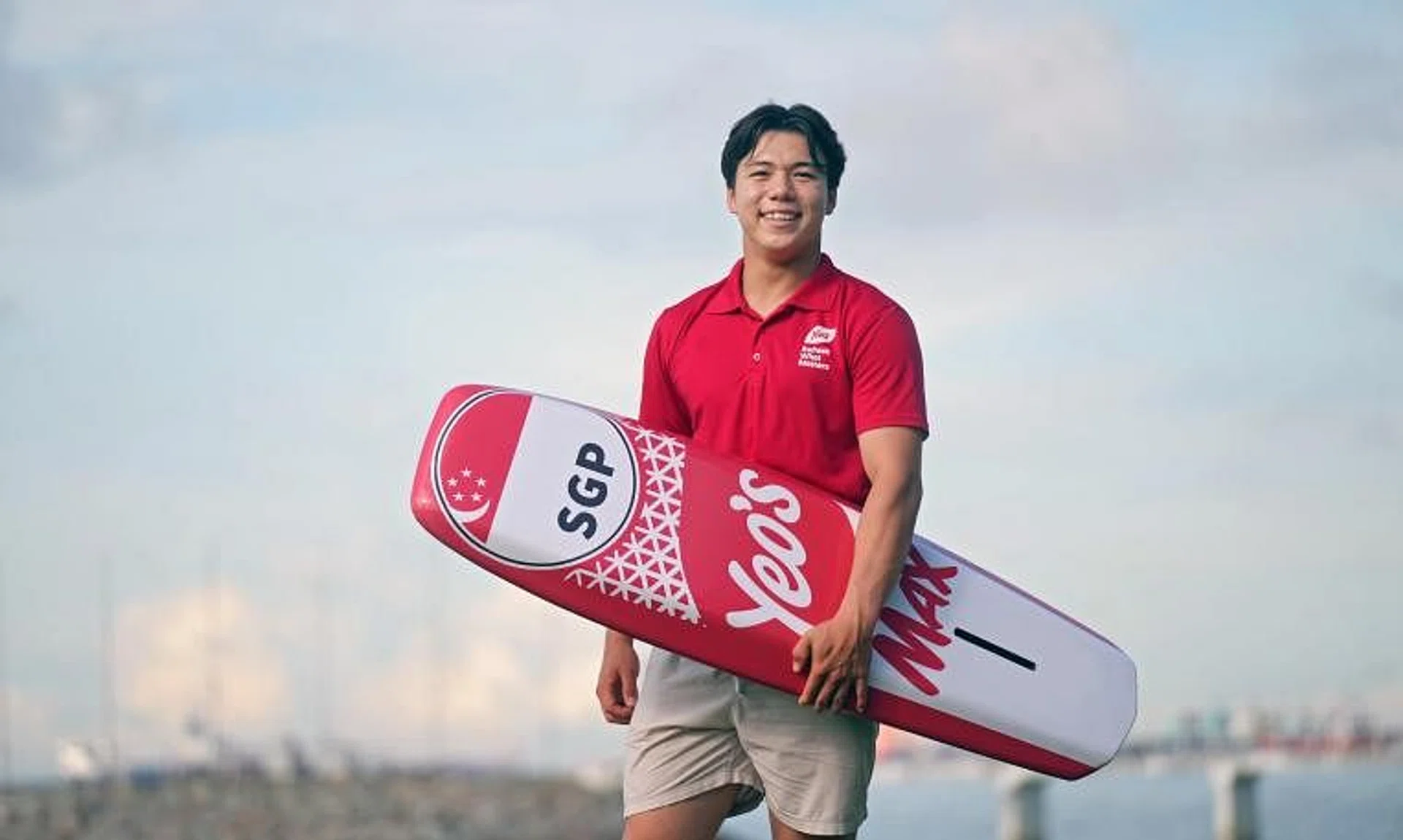 Singapore kitefoiler Maximilian Maeder is gunning for glory at the Olympic Games.
