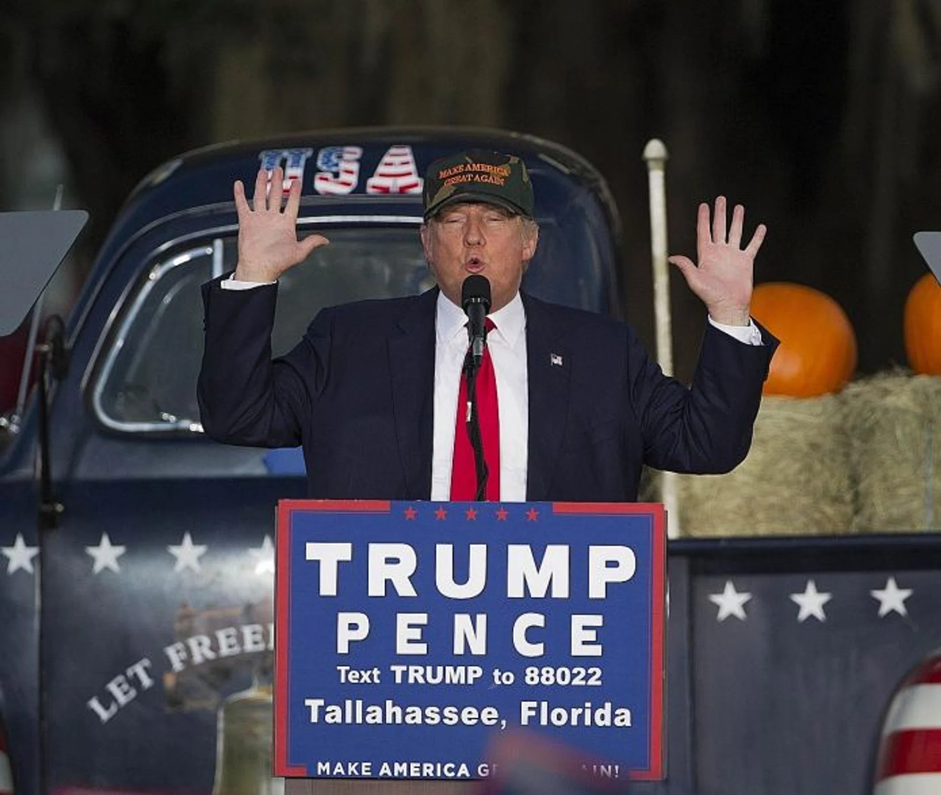 IN FOREIGN WATERS: US Republican presidential nominee Donald Trump has criticised his opponent Hillary Clinton as well as President Barack Obama on foreign policy issues.