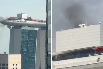 Fire breaks out on 55th floor of MBS