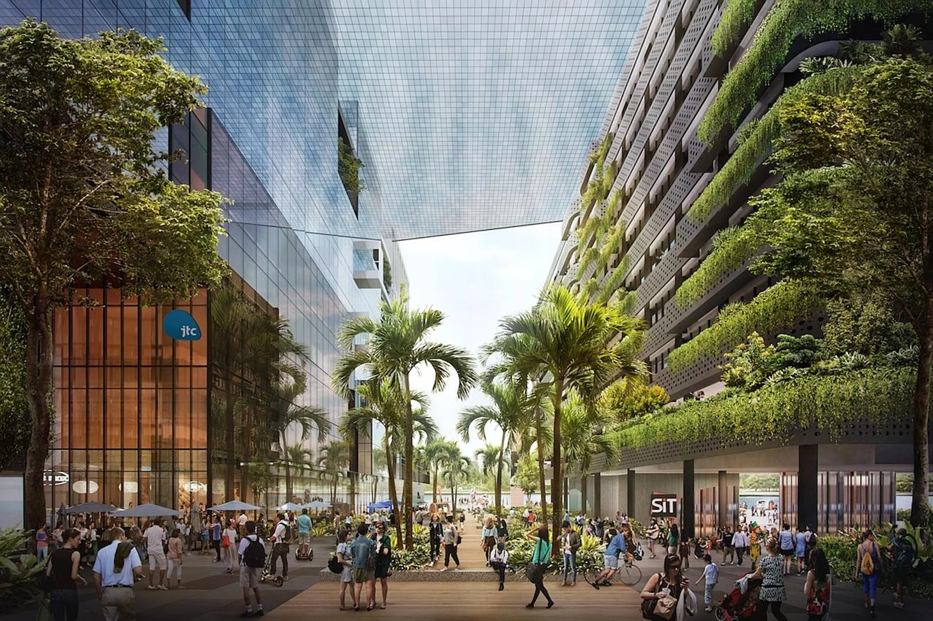 The 50ha Punggol Digital District will also serve as a test bed for a slew of new features and planning practices.