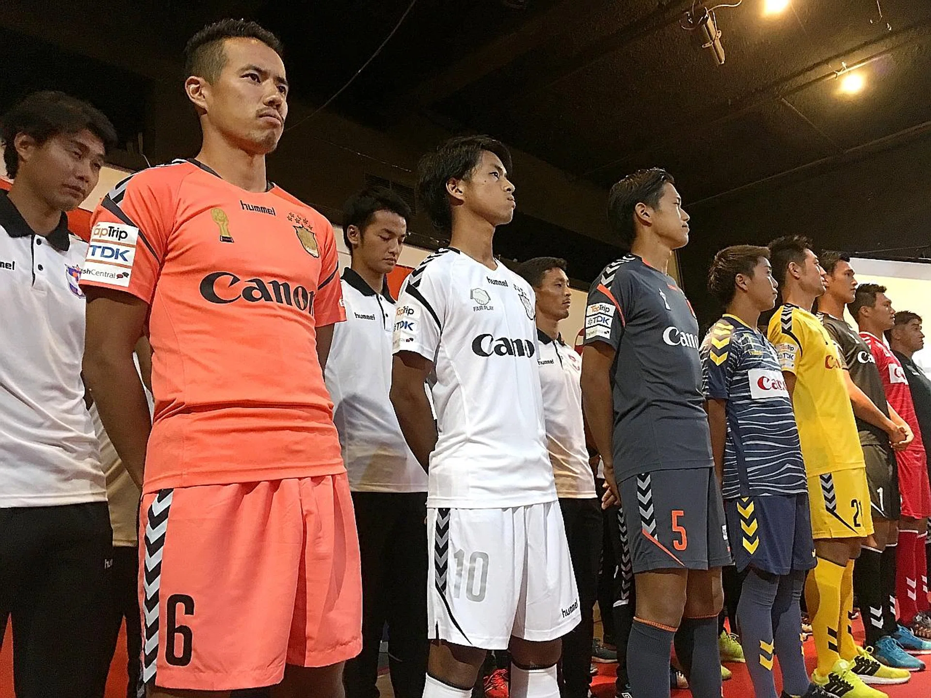 Albirex Niigata skipper Shuto Inaba (second from left, in orange) is confident of another successful season for the White Swans.  