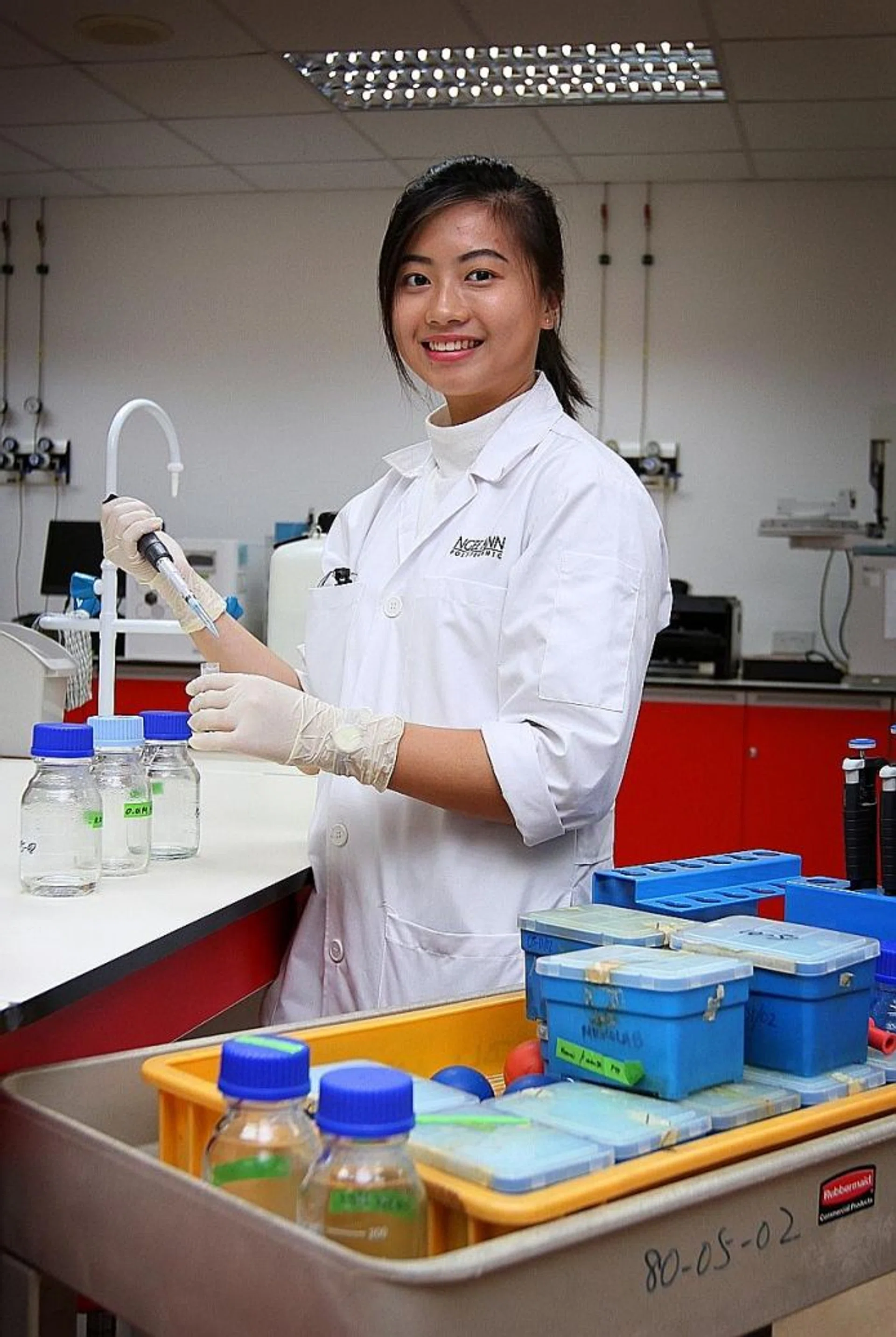 PASSIONATE: Miss Julia Tan hopes to play a part in the healthcare industry.