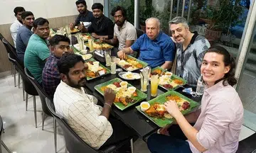 18-year-old celebrates birthday with migrant workers
