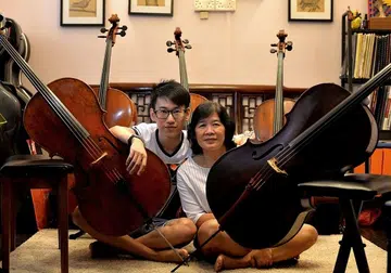 Cellist saves mum with his strings