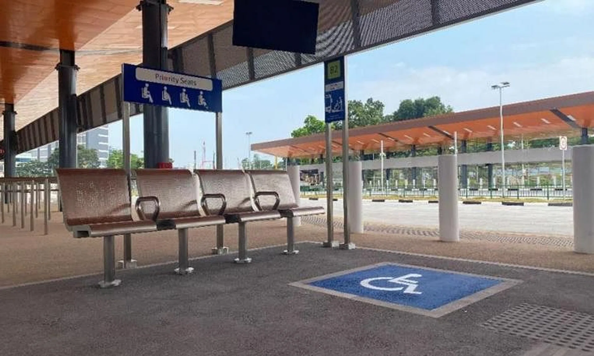 The new interchange is designed to be friendly to those with mobility challenges, with features such as priority queue zones with seating at boarding berths.
