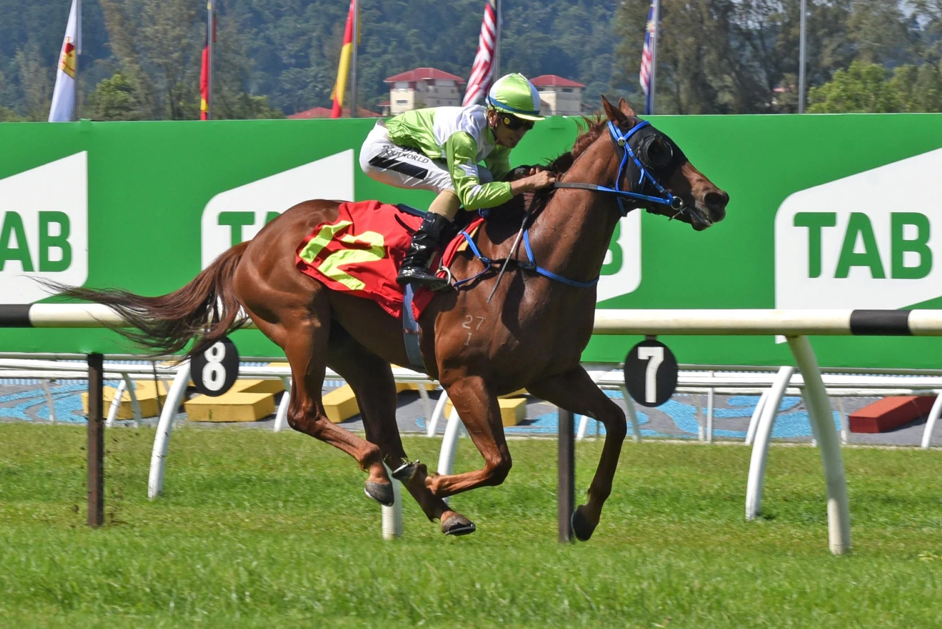 The Richard Lim-trained Elite Prince (Shafiq Ruzuan) making it all the way in the 3-Year-Old Sprint Championship (1,200m) at Sungai Besi on June 1.
