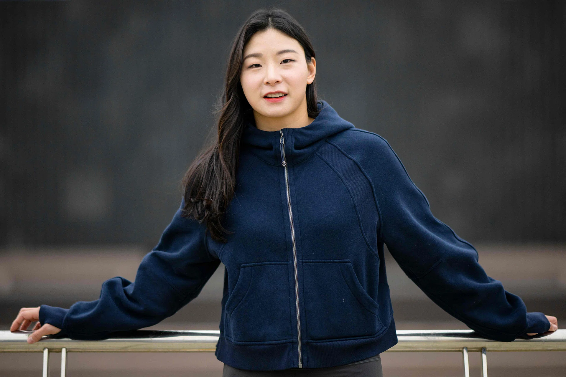Jang Eun-sil, a wrestler and one of 23 women contestants from the new Netflix show Physical: 100, poses during an interview with AFP in Seoul.