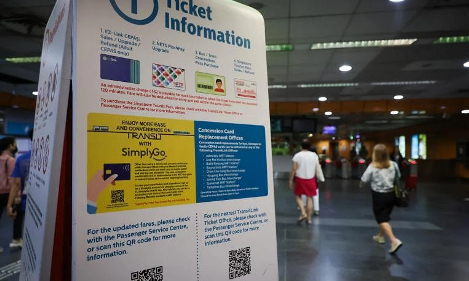 Adult passengers who updated their cards to SimplyGo or bought a SimplyGo ez-link card between Jan 9 and 22 will be eligible for the new cards. 