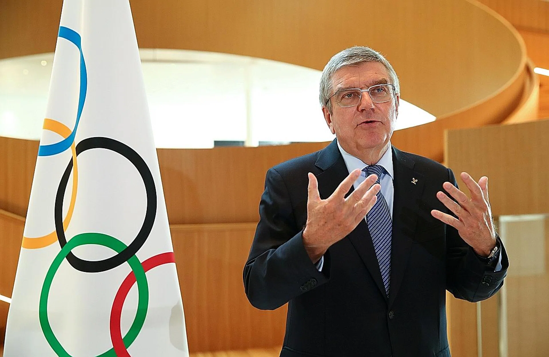 IOC chief Thomas Bach.