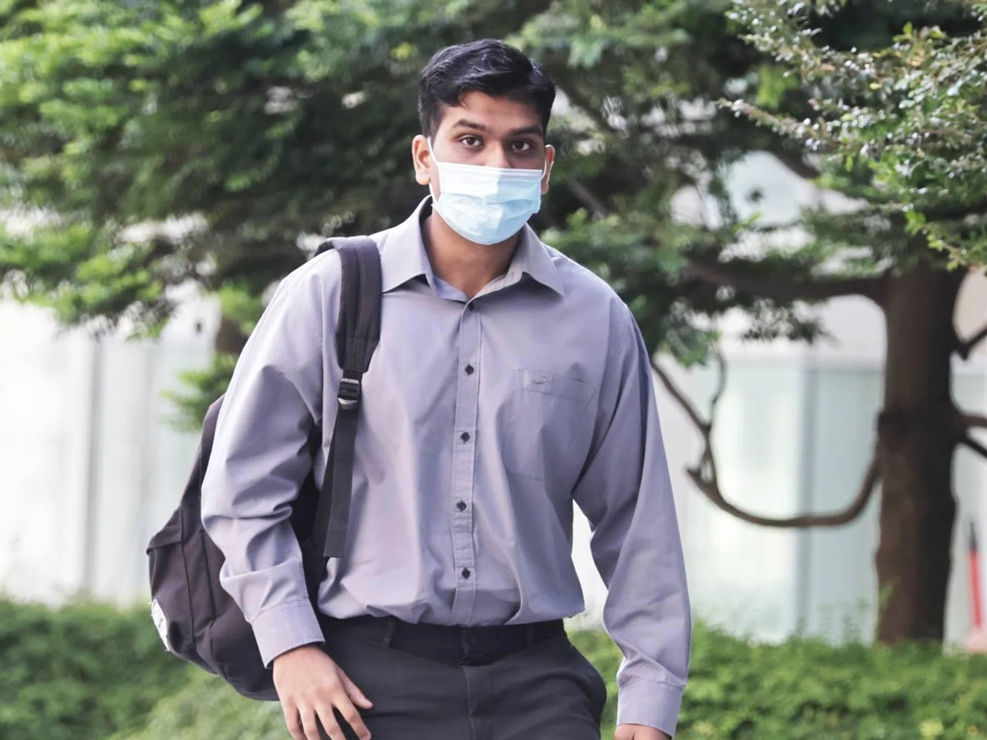 Azim Shah Abubakar Shah was handed one charge of communicating false information of harmful thing.