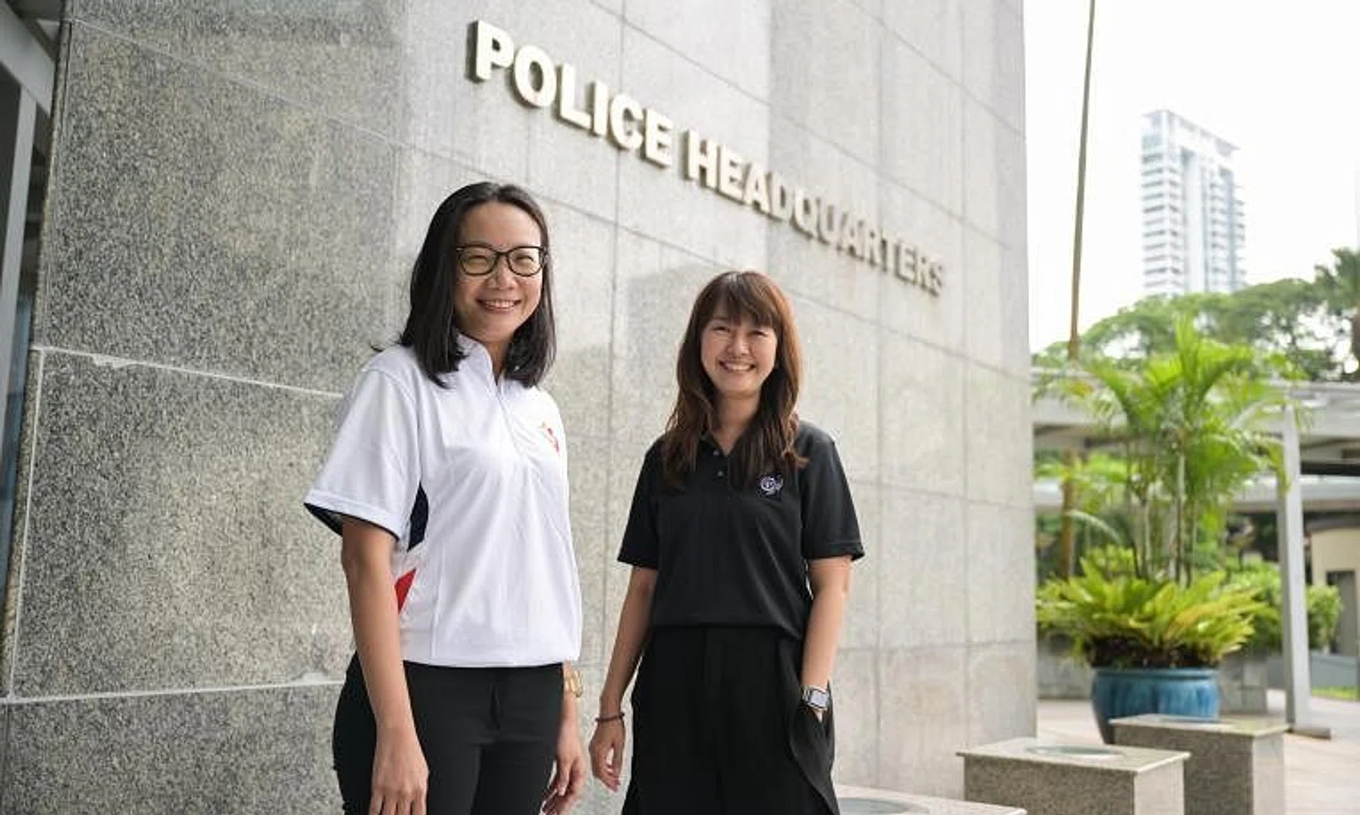 DAC Tay Wee Li, the deputy chairperson of the para-counsellor committee (left), and principal psychologist Ms Ho Hui Fen, an assistant director at PPSD.